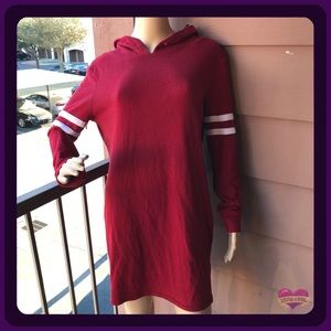 Rue 21 Red Long Sleeve Jacket Dress